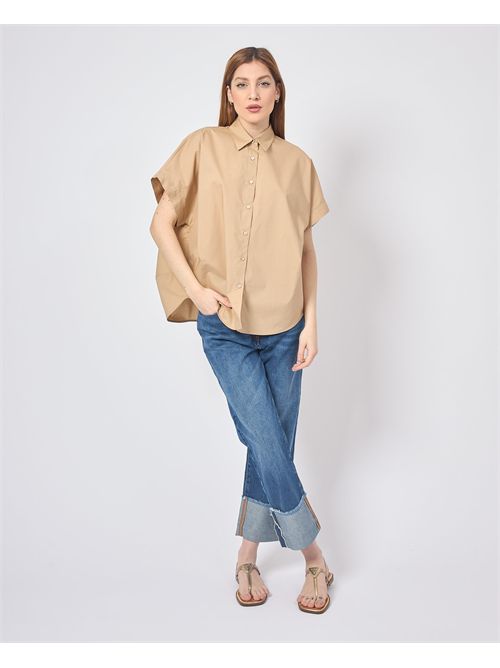 Chemise oversize Manila Grace en popeline de coton MANILA GRACE | C067CUMA002